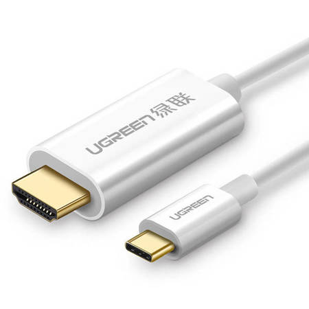 Kabel USB-C do HDMI UGREEN MM121, 4K, 1.5m (biały)